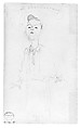 Caricature of a Man, John Singer Sargent (American, Florence 1856–1925 London), Graphite on off-white wove paper, American